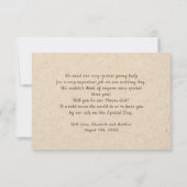 花の女の子は?カスタム招待状 招待状 (裏面)