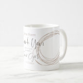 花の女の子ギフトをありがとう コーヒーマグカップ (正面右)