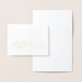 『花の女の子結婚の朝かわいいメッセージ』 箔カード (ディスプレー)