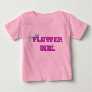 花の女の子 ベビーTシャツ