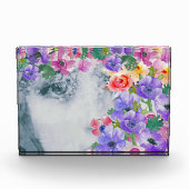 花の女の子，モダン芸術，混合メディカスタマイズア，  フォトブロック (正面)