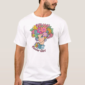 花の女の子Tシャツ Tシャツ