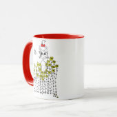 花の女の赤ちゃん マグカップ (正面左)