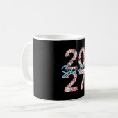 花の女子高生 2027年卒 2027年度卒業 コーヒーマグカップ (正面左)