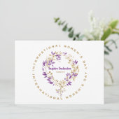 花の女性記号 女性の日 3月20日 招待状 (スタンド正面)