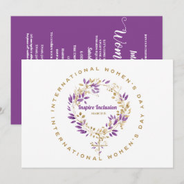 花の女性記号 女性の日 3月20日 招待状