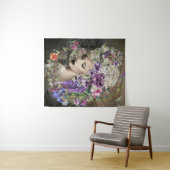 花の女性 タペストリー (インサイチュ(横))