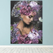 花の女王 キャンバスプリント (インサイチュ (ウッドフロア))