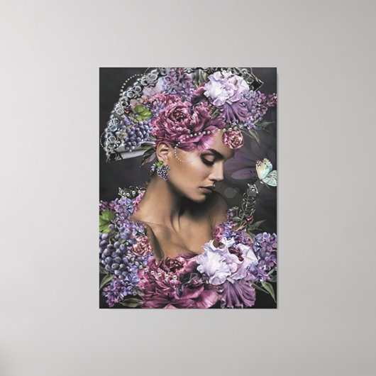 花の女王 キャンバスプリント (正面)