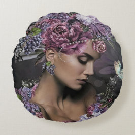 花の女王 ラウンドクッション