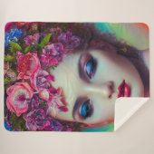 花の女神 シェルパブランケット (正面(横))