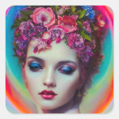 花の女神 スクエアシール (正面)