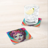 花の女神 スクエアペーパーコースター (インサイチュ)