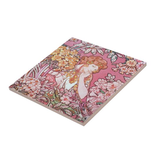 花の女神 タイル (側面)