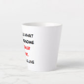 花の女素晴らしの子 カフェラテマグ (正面)