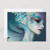 花の女 ポストカード (正面/裏面)