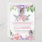 花の妖精のお茶会 招待状 (正面)