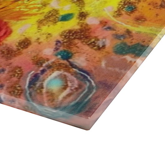 花の妖精の夜明けファンタジー カッティングボード (角)