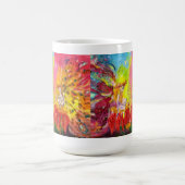 花の妖精の夜明けファンタジー コーヒーマグカップ (中央)