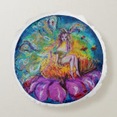 花の妖精の夜 ラウンドクッション (裏面)