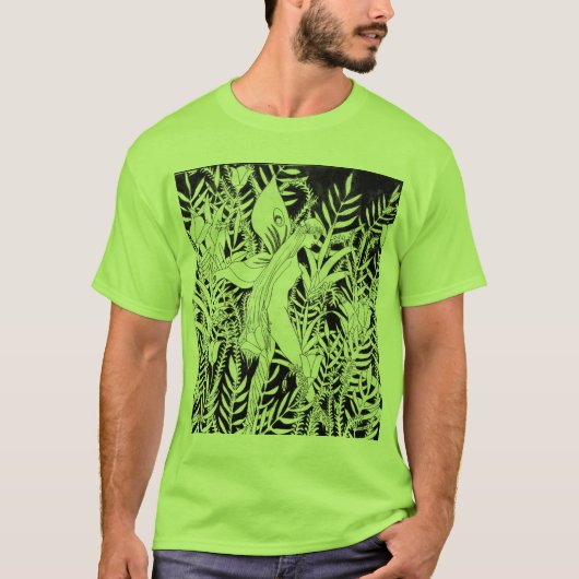 花の妖精の歩く Tシャツ (正面)