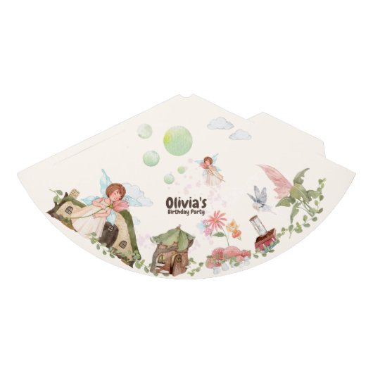 花の妖精の誕生日パーティー パーティーハット (正面)