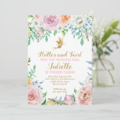 花の妖精パーティー招待状、妖精の招待状 招待状 (スタンド正面)