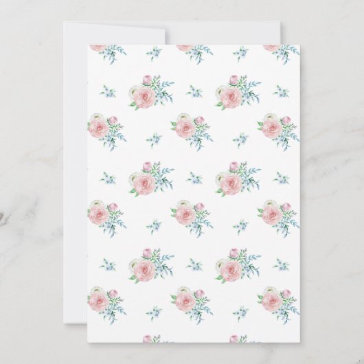 花の妖精パーティー招待状、妖精の招待状 招待状 (裏面)