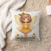花の妖精ピロー クッション (ブランケット)