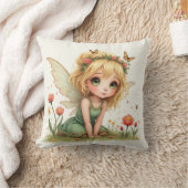 花の妖精ピロー クッション (ブランケット)