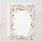 花の妖精ベビーシャワー招待状 招待状 (裏面)