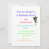 花の妖精6th誕生日パーティーの招待 招待状 (裏面)