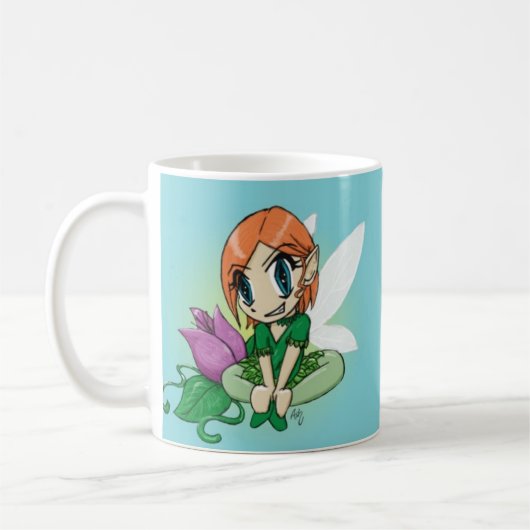 花の妖精 コーヒーマグカップ (左)