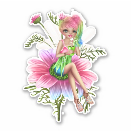 花の妖精 シール (正面)
