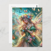 花の妖精 ポストカード (正面/裏面)