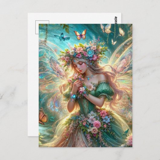 花の妖精 ポストカード (正面/裏面)