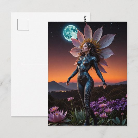 花の妖精 ポストカード (正面/裏面)