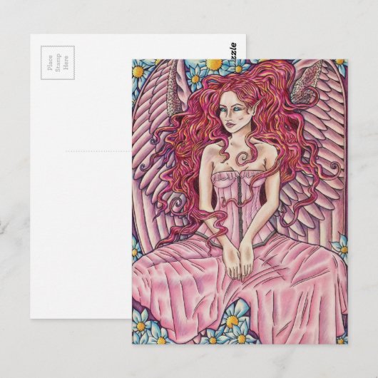 花の妖精 ポストカード (正面/裏面)