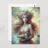 花の妖精 ポストカード (正面/裏面)