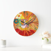 花の妖精 ラージ壁時計 (ホーム)