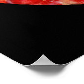 花の妖精,赤い黄色の黒いファンタジー ポスター (角)