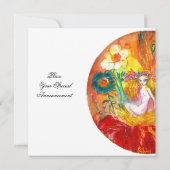 花の妖精 赤 青 黄 白 招待状 (裏面)