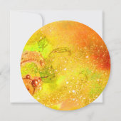 花の妖精 赤 黄色 金の輝き (裏面)