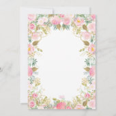 花の妖精 1歳の誕生日パーティー招待状 招待状 (裏面)