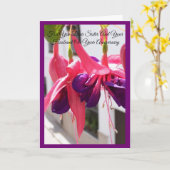 花の姉と夫のカスタマイズ可能な結婚記念日カード カード (黄色い花)