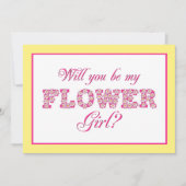 花の娘になってくれるか?カスタムウェディングカード 招待状 (正面)