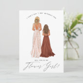 花の娘になってくれるか？ガウン姿の女の子が侵入 招待状 (スタンド正面)