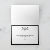 花の娘になってくれるか？シャルボードティアラカード 招待状 (内部)