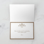 花の娘になってくれるか？バーラップティアラカード 招待状 (内部)