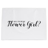 花の娘になってくれるか？申モダン出 ラージペーパーバッグ (正面)